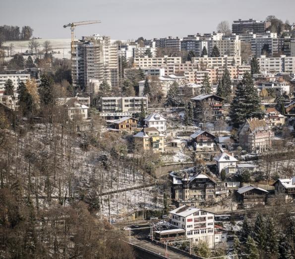Ein Blick auf das Quartier Schönberg